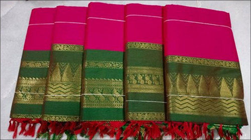 Ladies Pure Cotton Gadwal Cotton Saree