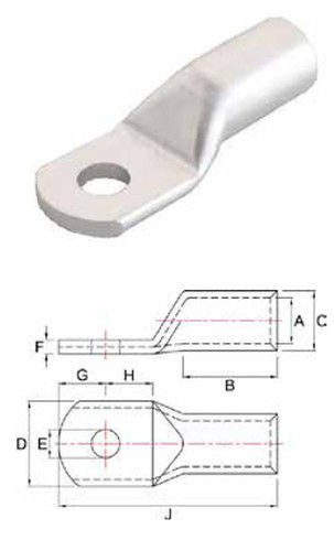 Sturdy Design Aluminum Tubular Terminal Application: Wire Connection