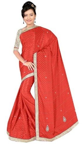 Summer Bollywood Replica Sarees For Ladies, Optimum Quality, Eye Catching Design, Stunning Look, Perfect Finish, Soft Texture, Comfortable To Wear, Skin Friendly, Red Color