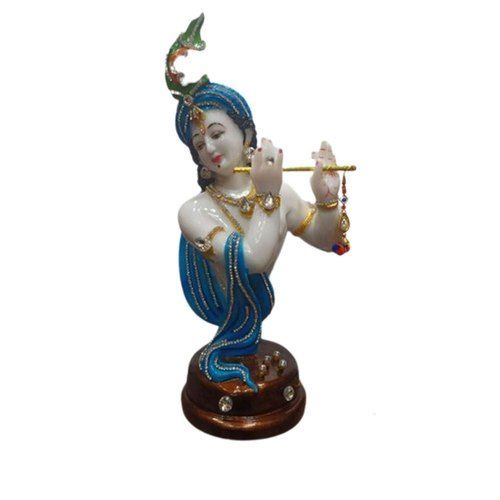 Moisture Proof Decorative Marble Krishna Statue