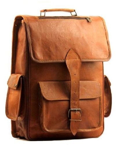 Handmade Leather Fancy Backpack Bag