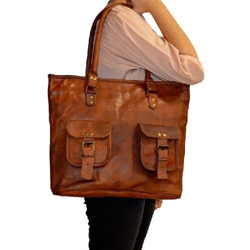 Women's Vintage Leather Gypsy Bag