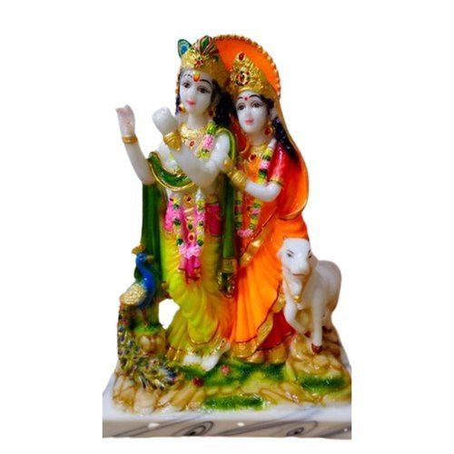 Handmade Resin Radha Krishna Statue