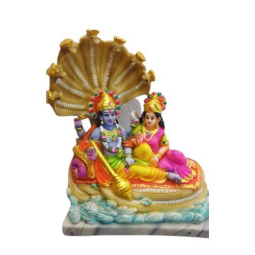 Easy To Clean Marble Laxmi Narayan Statue