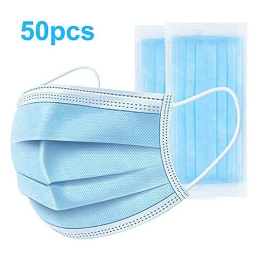 3 Ply Inner Loop Disposable Face Mask, Ear Loop Mount, Good Quality, Soft Texture, Skin Friendly, Comfortable To Wear, Maximum Utility Gender: Unisex