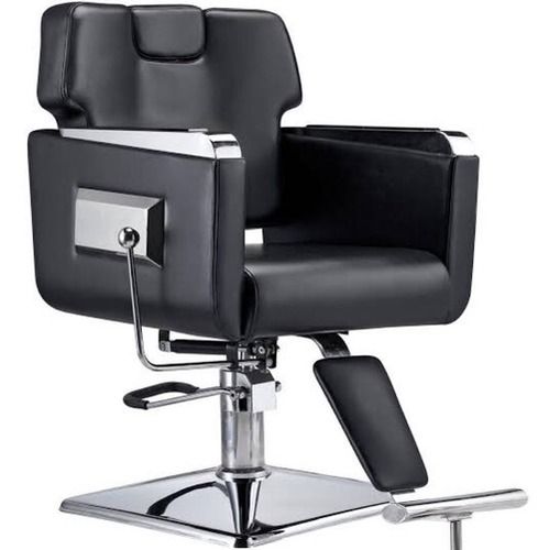 Black Leather Salon Chair  Design: Plain