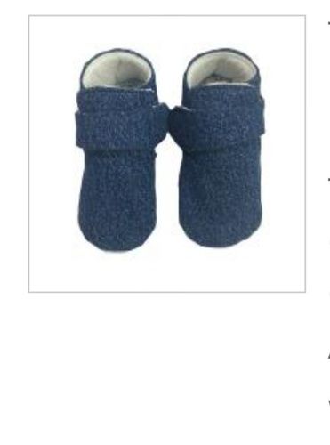 Dark Blue Color Baby Booties