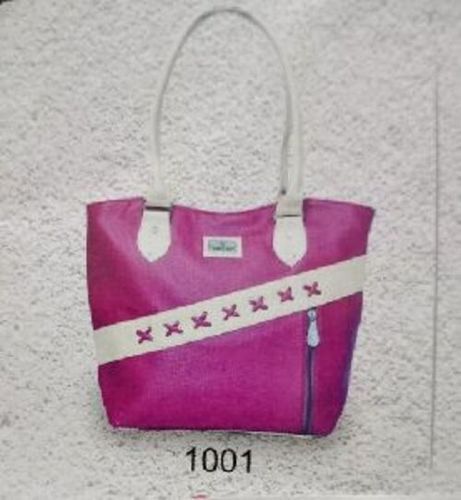 Party Wear Ladies Plain Rexine Pink Stylish Hand Bag at Best Price in New  Delhi | Raez Mart