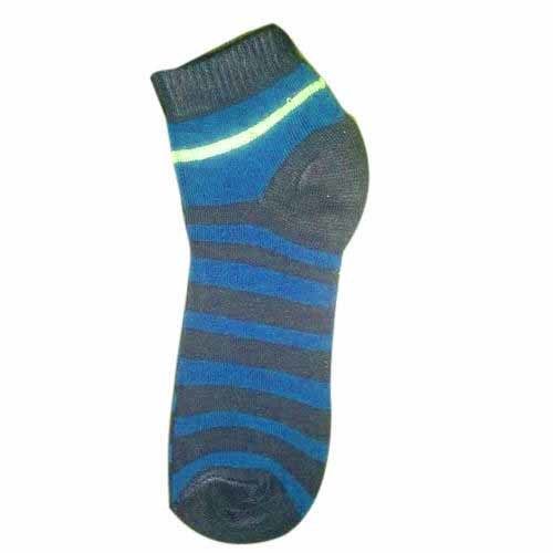 Mens Stripped Design Blue And Grey Cotton Sports Socks Age Group: Adult