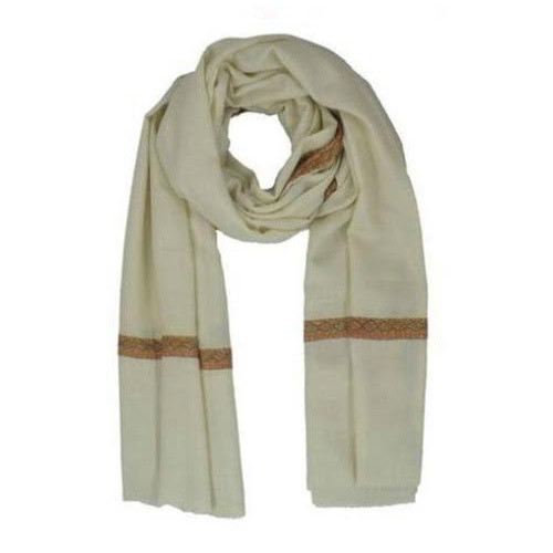 Pashmina Stole - 70x200 cm, Multi Color Silk Fabric, Hand Made Printed Pattern for Casual Wear
