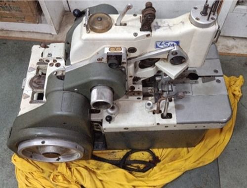 White Second Hand Lsm Eyelet Button Hole Machine (Jeans, Coats)