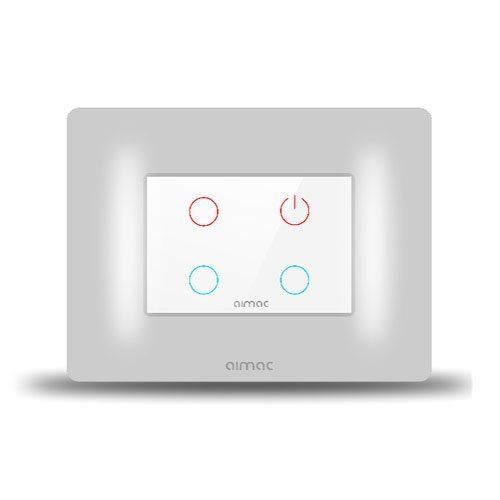 White Four Touch Modular Touch Switches