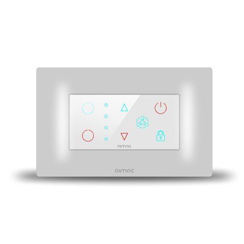 White Modular Touch Switches With Fan Regulator