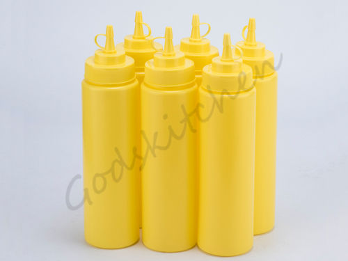 Various Colors Are Available Anti Leakage Yellow Squeeze Bottles