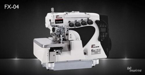 White Automatic Fx04 Overlock Sewing Machine