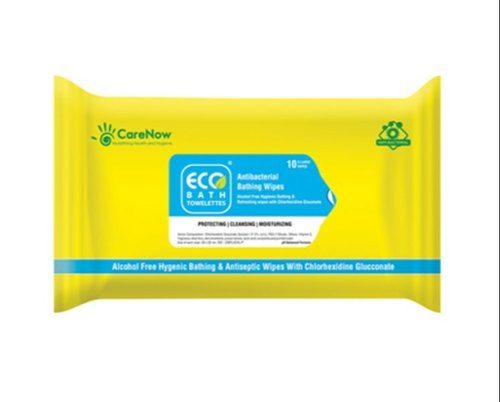 CareNow Eco Bath Antiseptic Bath Wipes - Peel Off Pack, Packet, 10