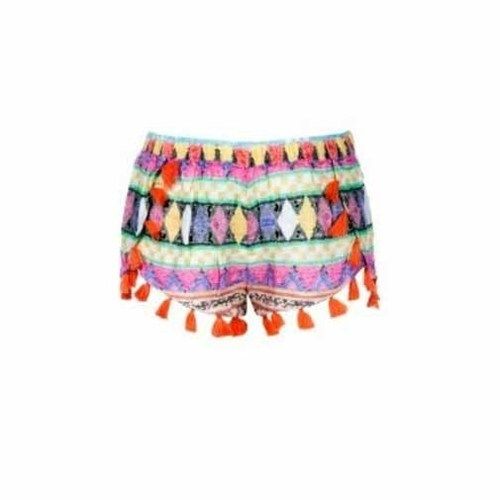 Ladies Printed Shorts With Tassel Detail Age Group: 16+