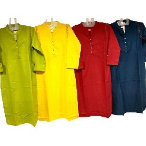 Available In Many Color Pure Cotton Handloom Kurti