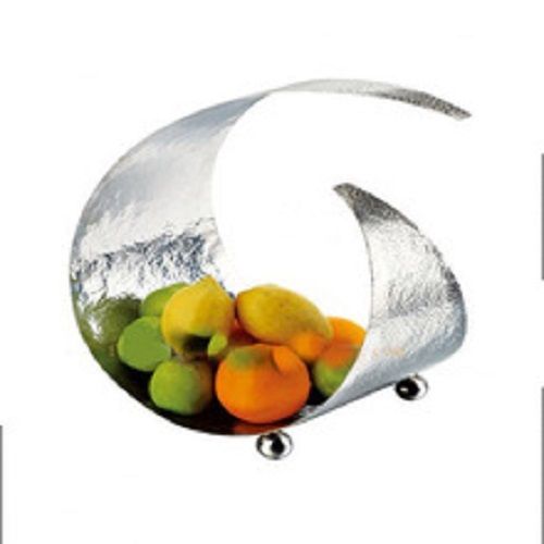 Silver Color Stainless Steel Fruit Bowl