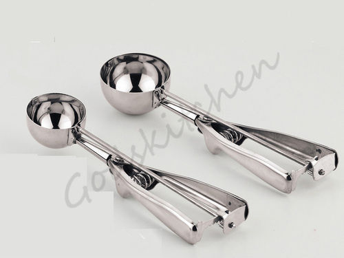 Silver Stainless Steel Ice Cream Scoop