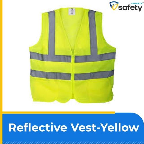 100% Polyester Reflective Yellow Vest Gender: Unisex