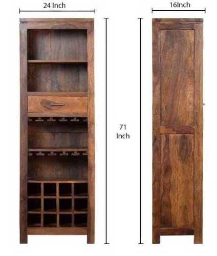 Fine Finished Sheesam Wooden Bar Cabinet Home Furniture