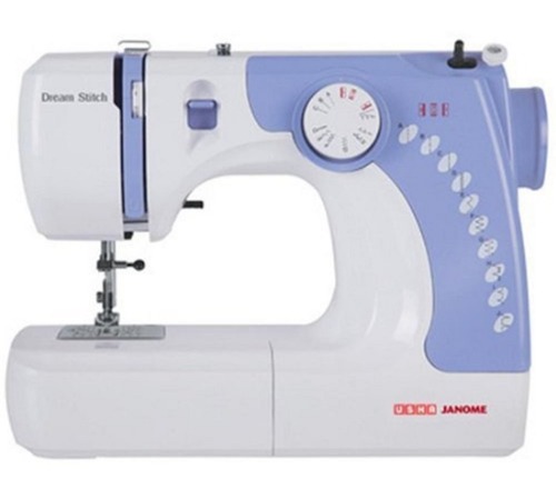 Janome Dream Stitch Sewing Machine - Color: White & Blue