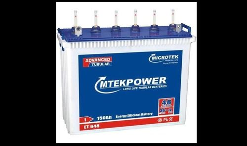 Microtek 150 Ah Tall Tubular Rechargeable Inverter Battery Nominal Voltage: 12 Volt (V)