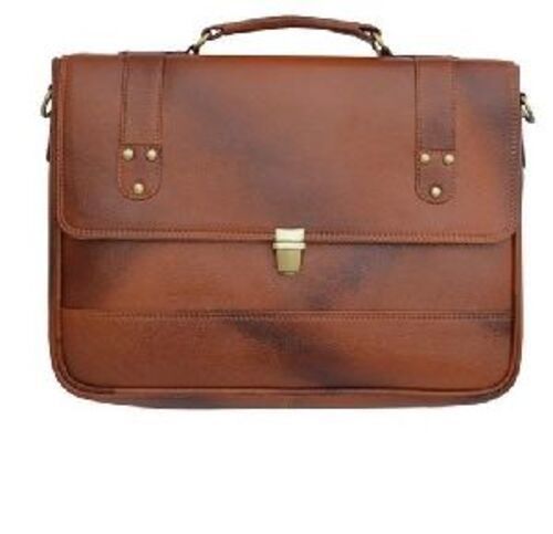 Brown Leather Laptop Handbag