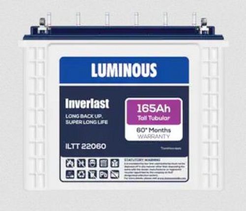 Luminous Rechargeable 165 AH Inverlast Tall Tubular Plate UPS Battery