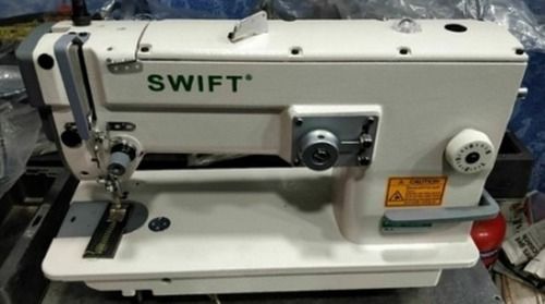 White Zig Zag Large Hook Sewing Machine For Heavy Work