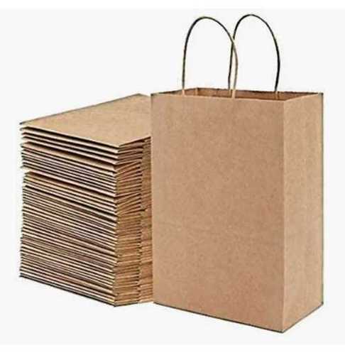 Corrugated Board Brown Plain Paper Bag