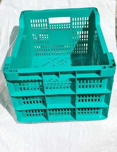 Green Rigid Plastic Crate 