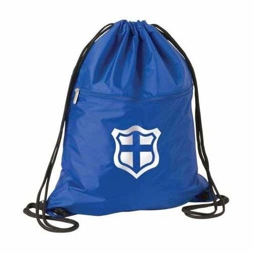 Bright Blue Double Drawstring Tote Bag