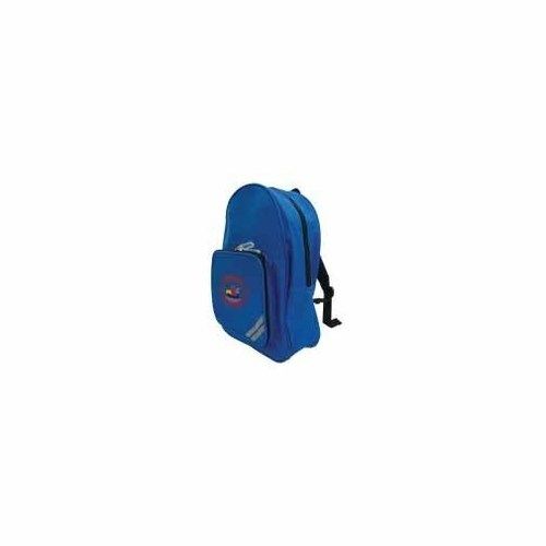 Blue Coated Polyester Primary School Backpack