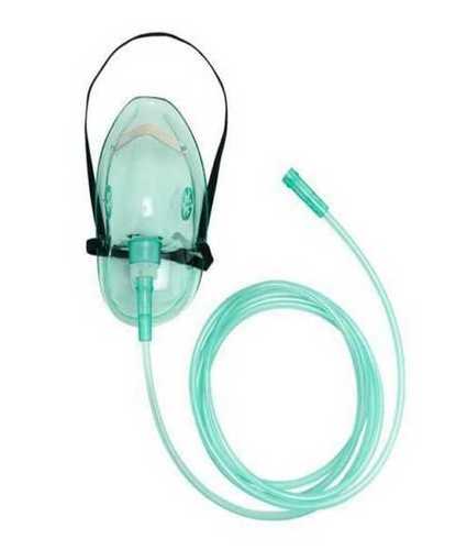 Green Transparent Oxygen Mask