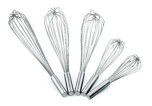 Silver Polished Stainless Steel Wire Whisk