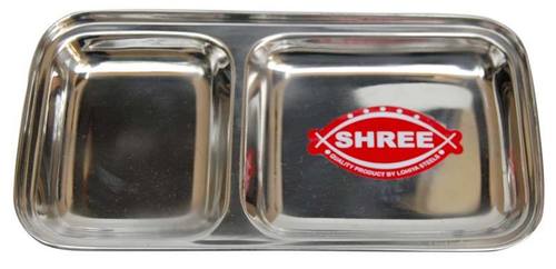 Silver Stainless Steel Compartment Trays Size: Various Sizes Are Available