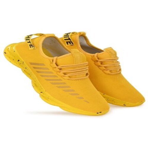 सभी अवसरों के लिए पीला फिट और आकर्षक स्टाइलिश पुरुषों के स्नीकर शूज़