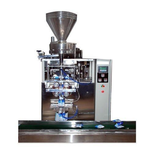 Silver Fully Automatic Vertical Plastic Granules Pouch Packaging Machine