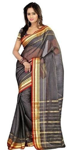 Summer Gray Georgette Sarees For Ladies, Good Quality, Great Design, Bright Look, Printed Pattern, Skin Friendly, Soft Texture, Comfortable To Wear