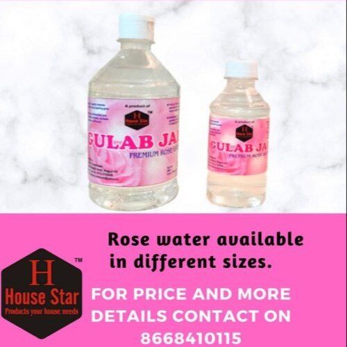 Herbal Product Organic Type And Pure Natural Rose Water Within Bottle Of Flip Top Cap Type 