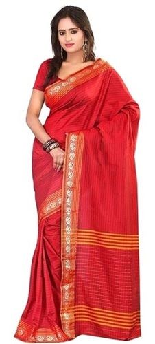 Red Georgette Sarees For Ladies, Finest Quality, Good Design, Breath Taking Look, Printed Pattern, Skin Friendly, Soft Texture, Comfortable To Wear