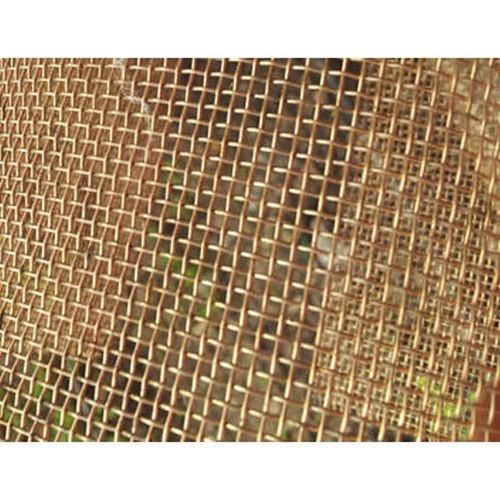 Gold Standard Polished Square Hole Brass Wire Mesh