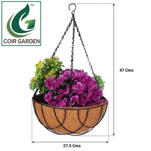 Flower Pots & Planters 10 Inches Brown Eco Friendly Coir Hanging Plant Grow Basket