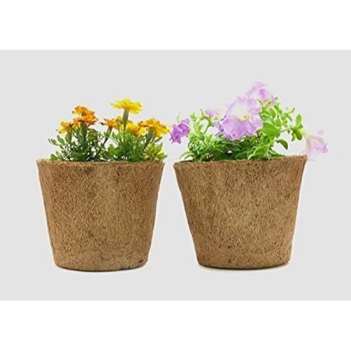 9 Inch Brown Coir Garden Flower Planter Pot