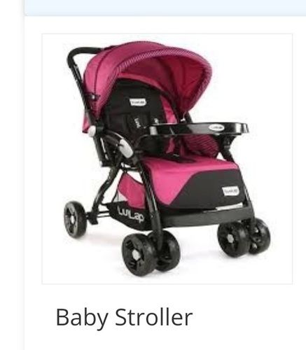 Reliable Operation Black And Pink Color Baby Stroller