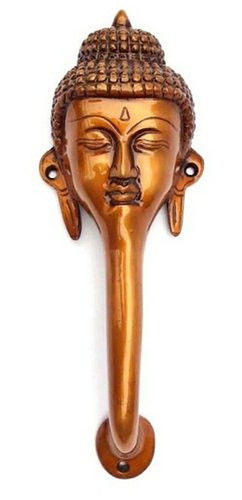 Buddha Face Brass Door Pull Handle