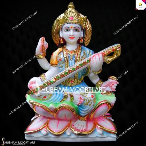 Marble Saraswati Statue