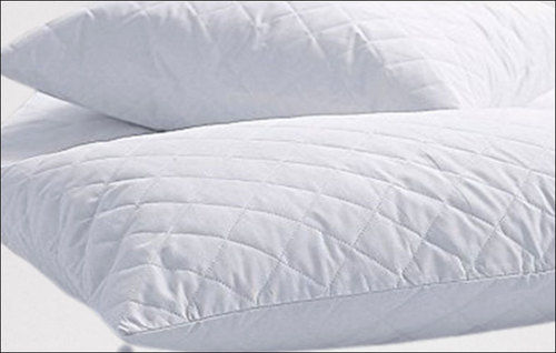 White Plain Quilted Bed Pillow